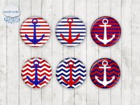 Motiv-Cabochons 1601 8mm (12 Stk)